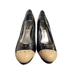 White House Black Market Women's Black Patent Shoes Size 6 SKU 1874